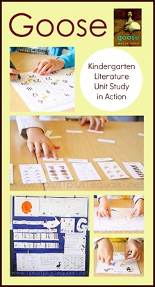 Goose Kindergarten Literature Unit in Action