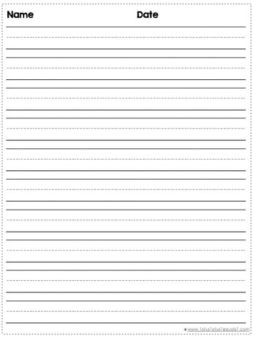 Writing Paper Printable