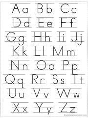 alphabet chart with pictures black and white