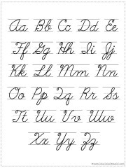 Writing the Alphabet Chart