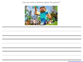 minecraft kindergarten printables 1 1 1 1