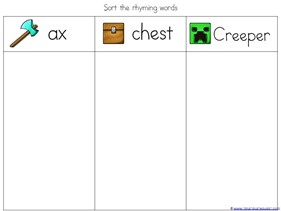 minecraft kindergarten printables 1 1 1 1