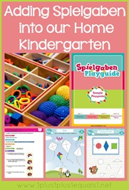 Spielgaben in Homeschool Kindergarten