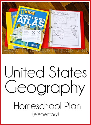 United States Geography Homeschool Plan for Elementary