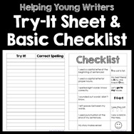 Young Writer Printables