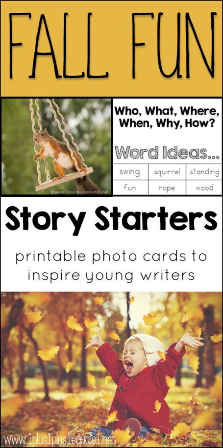 Free Fall Story Starter Photo Cards