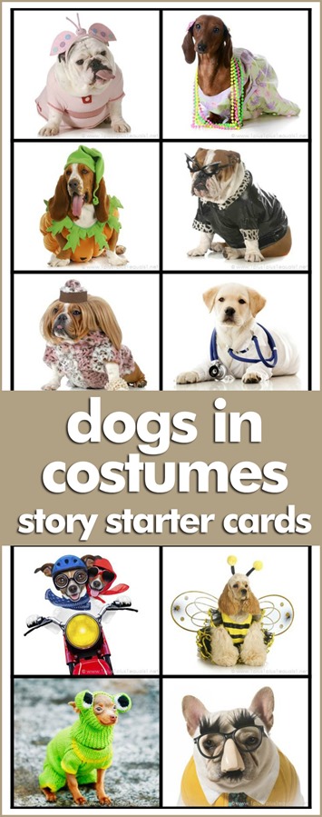 Dogs in Costumes Story Starter Cards