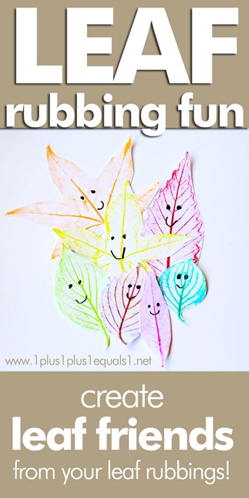 Leaf Rubbing Craft ~ Make Leaf Friends with Leaf Rubbings