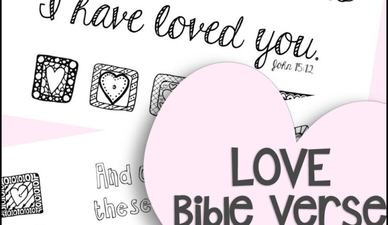 Love Bible Verse Coloring Pages