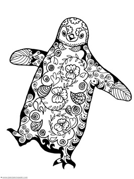 Penguin Doodle Coloring (5)