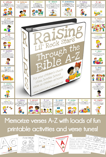 Raising Lil Rock Stars Through the Bible A to Z