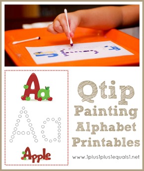 Q Tip Painting Alphabet Printables