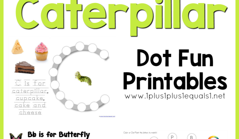 The Very Hungry Caterpillar Dot Fun Printables