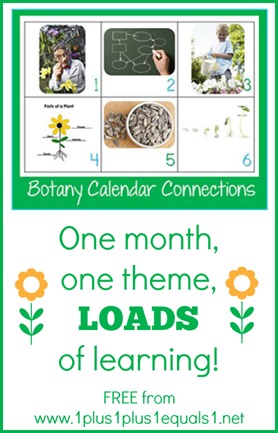 Botany Theme Calendar Connections