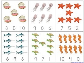 Ocean Animals Preschool Printables - 1+1+1=1