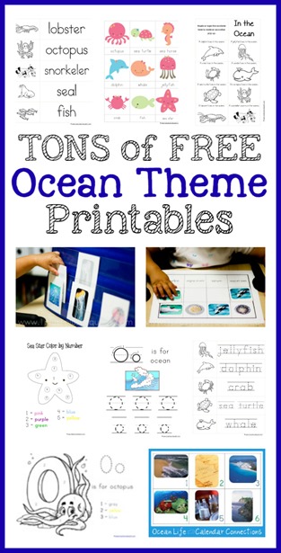 Ocean Theme Printables Collection