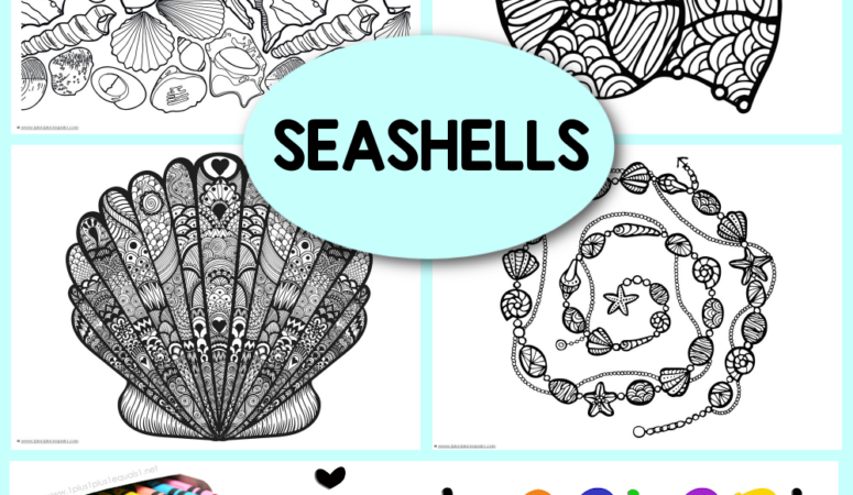 Seashell Coloring Pages