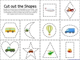 Transportation Preschool Pack - 1+1+1=1