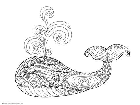 Dolphin and Whale Coloring Pages (10)