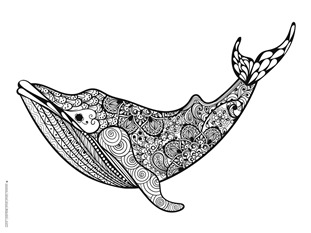Dolphin and Whale Coloring Pages (11)