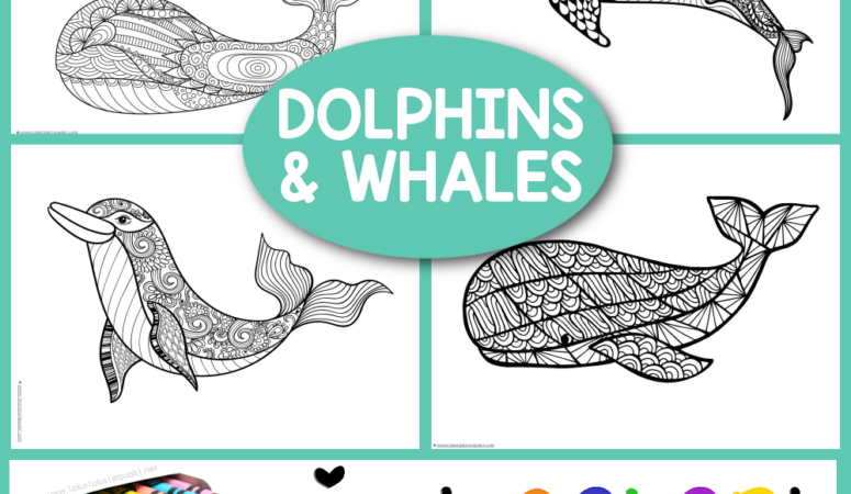 Dolphins and Whales Coloring Pages