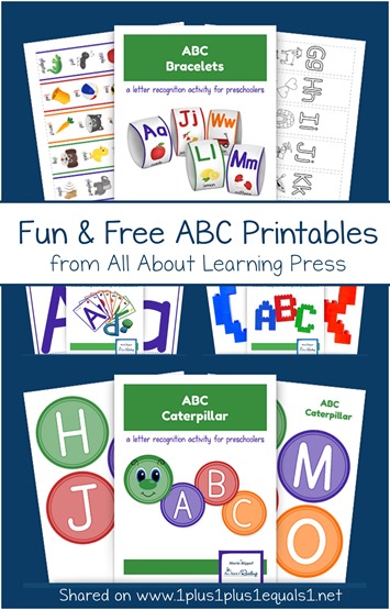 Fun and Free ABC Printables from All About Learning Press