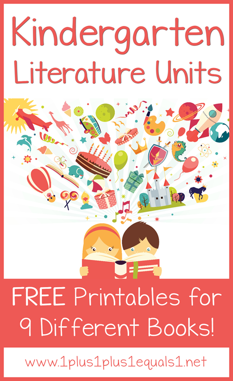 Kindergarten Literature Units ~ Free Printables!
