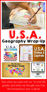 USA Homeschool Geography with Elementary Students