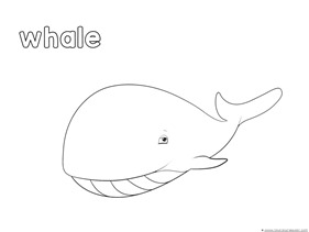 Whale Coloring Page