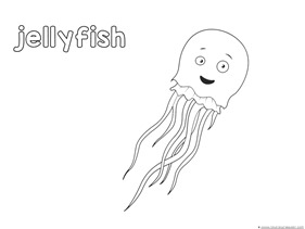 Jellyfish Coloring Page