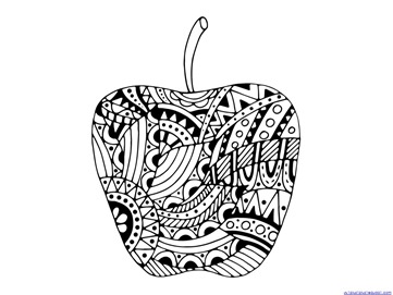 Download Apple Coloring Pages for Adults or Kids - 1+1+1=1