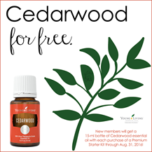 Cedarwood Free for new members in August 2016