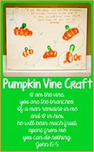 John 155 Pumpkin Vine Craft