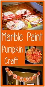 Marble Paint Pumpkin Craft[4]