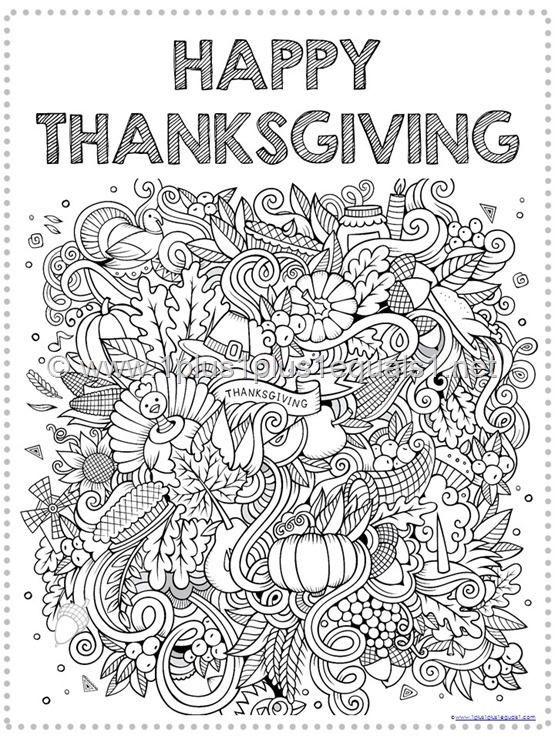 Free Bible Thanksgiving Coloring Pages