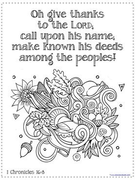 87 Top Thanksgiving Coloring Pages Bible Verse , Free HD Download