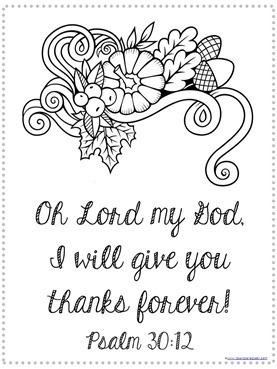 Download Thanksgiving Bible Verse Coloring Pages 1 1 1 1