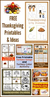 Thanksgiving Printables and Ideas