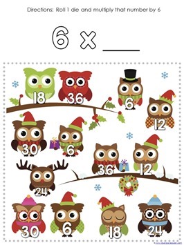 Multiplication Roll and Cover Christmas (5)