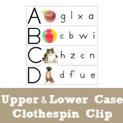 Clothespin Clip ABCs