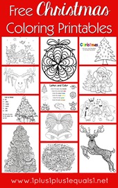 Free Christmas Coloring Printables for Children and Adults