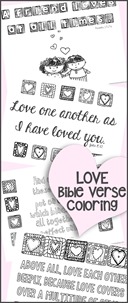 Love Bible Verse Coloring Printables