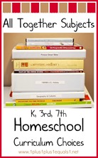 All Together Subjects Homeschool Curriculum Choices