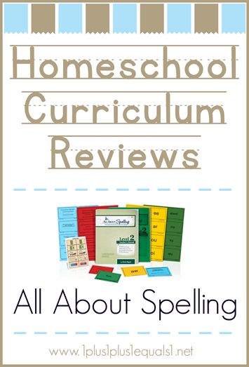 Homeschool Curriculum Reviews All About Spelling