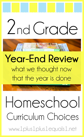 2nd Grade Homeschool Curriculum Year End Wrap Up