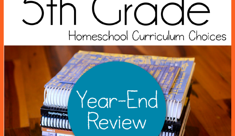 5th Year-End Review of Homeschool Curriculum Choices