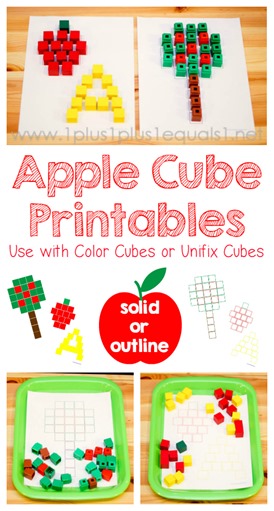 Apple Cube Printables