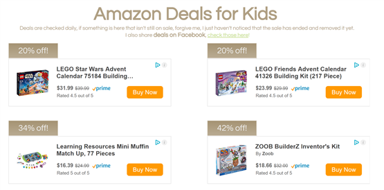 Amazon Deals for Kids