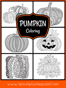 Pumpkin Coloring for Adults or Kids