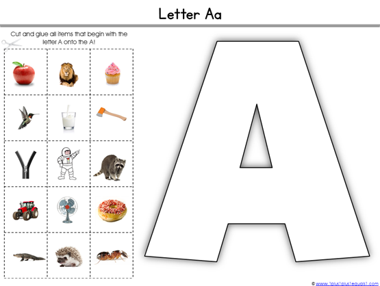 Alphabet Printables What Begins with (2)